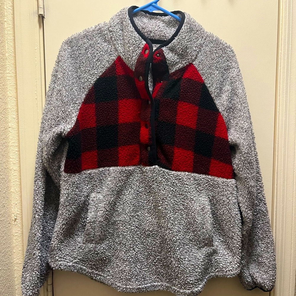 Plaid Sherpa Jacket